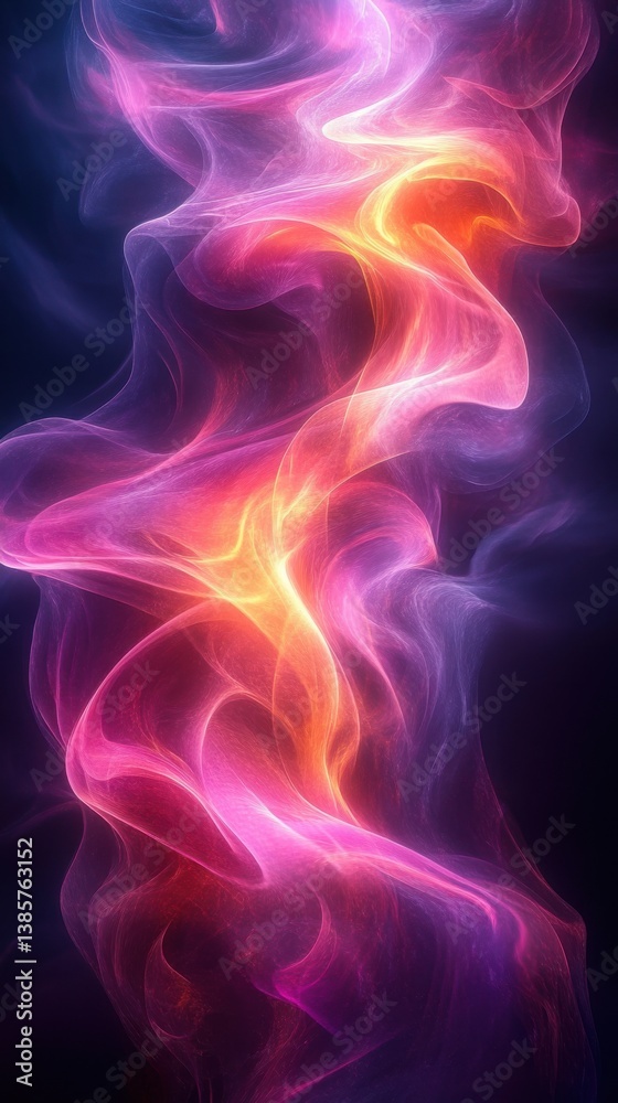 Vibrant Abstract Art with Digital Smoke and Glowing Waves in Ethereal Purple Hues - Fantasy Wallpaper Design with Fluid Motion and Dynamic Surreal Style Vibrant Abstract Art with Digital Smoke and Glowing Waves in Ethereal Purple Hues - Fantasy Wallpaper Design with Fluid Motion and Dynamic Surreal Style