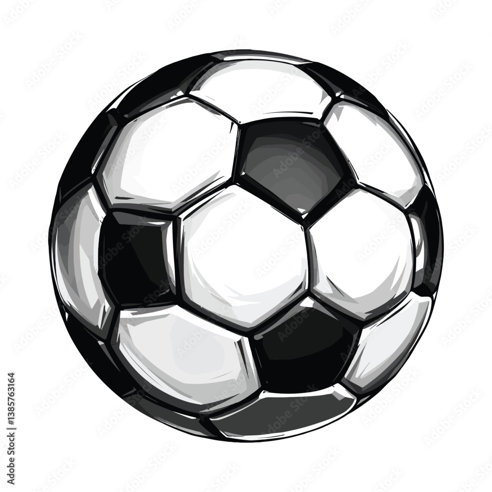 Naklejka premium soccer ball Vector Illustration isolated