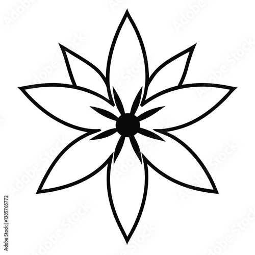 An edelweiss flower icon with fuzzy white petals.