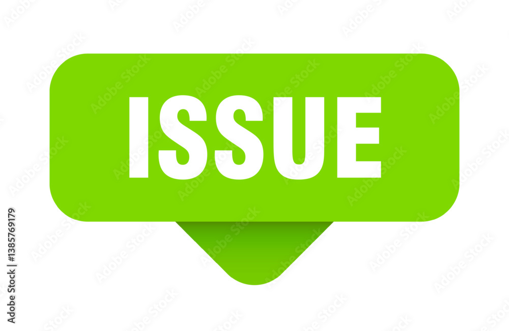 issue sticker. issue sign on transparent background issue sticker. issue sign on transparent background