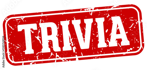 trivia rectangular sign. trivia stamp