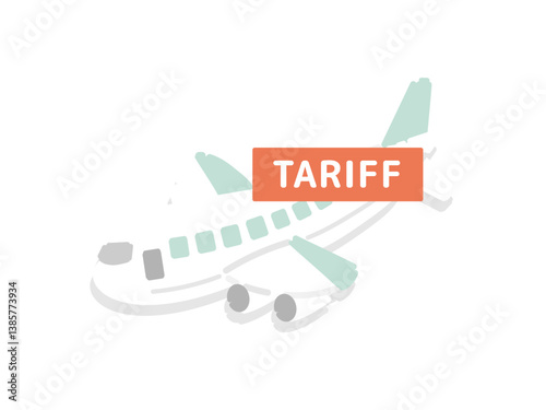 飛行機  関税  イラスト