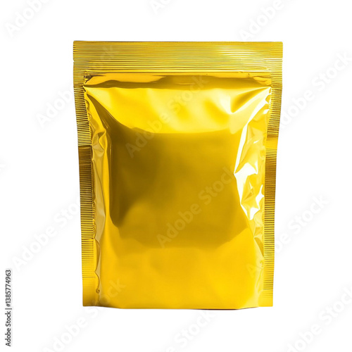 Shiny gold pouch luxurious packaging design