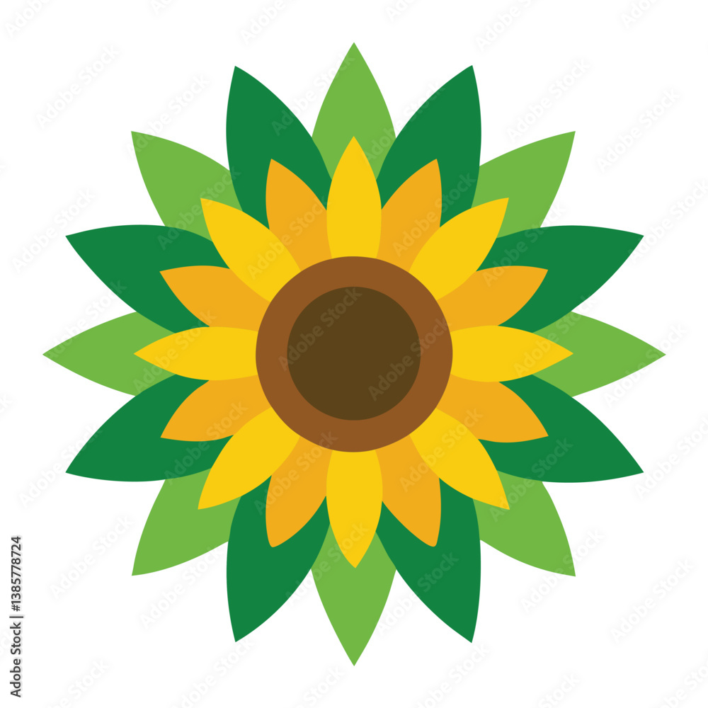 Fototapeta premium sunflower isolated on white background