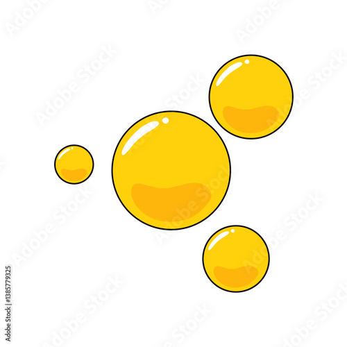 Cholesterol vector icon. Good and Bad cholesterol.