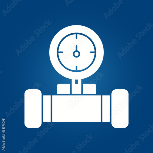 Water Meter trendy creative lovely abstract vector illustration colorful useful design