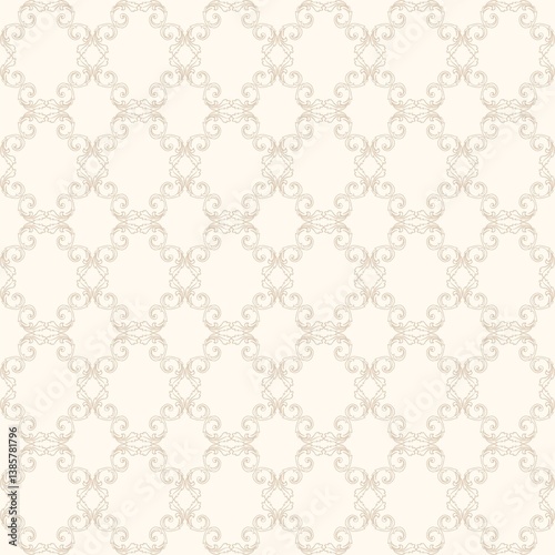 Seamless pattern of isolated pictures in the Bridgerton style. Aesthetic, whimsical regency line art style. Perfect for wedding designs.