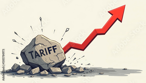 An illustrated rock labeled 