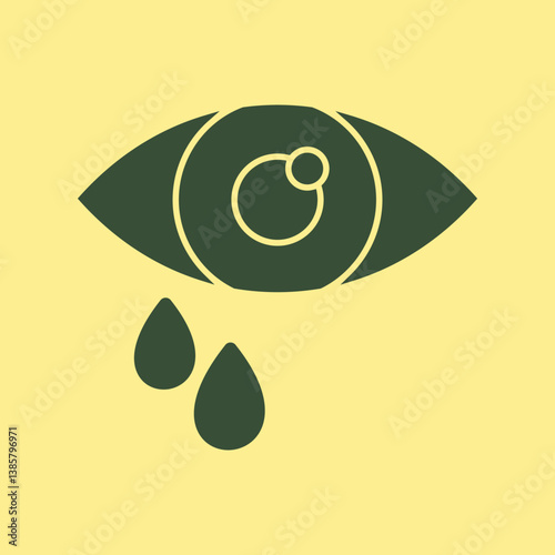 Watery Eyes trendy stunning abstract vector illustration colorful useful design