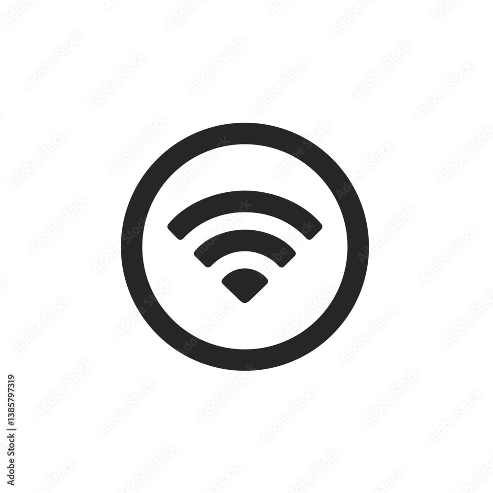 WiFi Circle Icon WiFi Circle Icon