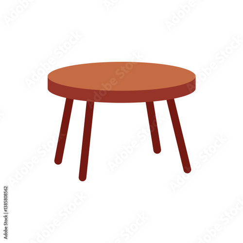 Wooden table vector. Table for cafe and home decor furniture, dining kitchen desk, restaurant and coffee tables. vector illustration.