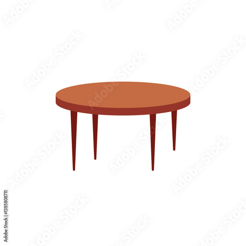 Wooden table vector. Table for cafe and home decor furniture, dining kitchen desk, restaurant and coffee tables. vector illustration.