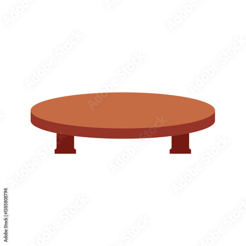 Wooden table vector. Table for cafe and home decor furniture, dining kitchen desk, restaurant and coffee tables. vector illustration.