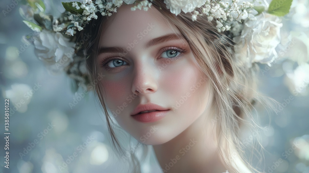 Enchanted Beauty: A Portrait of Serene Elegance Enchanted Beauty: A Portrait of Serene Elegance