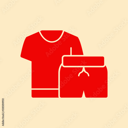 Exercise Clothes trendy magnificent abstract vector illustration colorful useful design