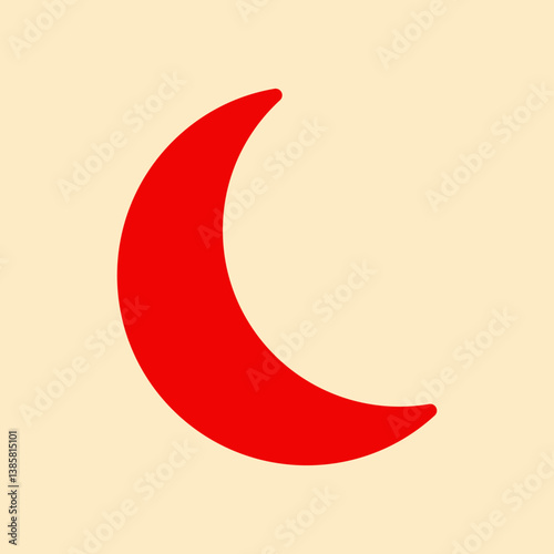 Moon trendy magnificent abstract vector illustration colorful useful design