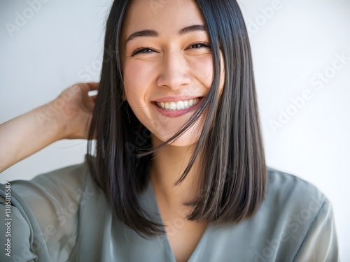 Joyful Woman with a Beautiful Smile