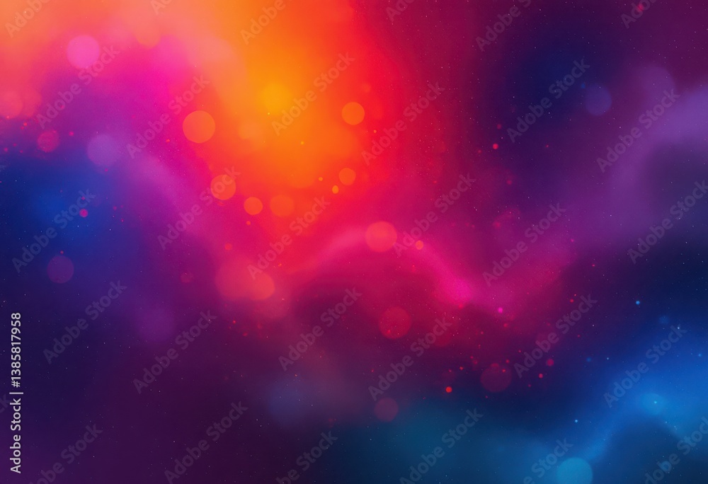 Fototapeta premium Dreamy Nebula Abstract Background – Colorful Space-Inspired Art