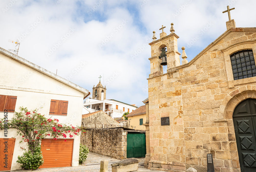Fototapeta premium Misericordia church (Saint Mary of the Field) in Melgaço, Alto Minho Subregion, district of Viana do Castelo, Portugal