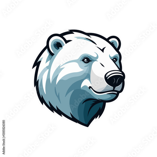 mascot logo of polar bear
