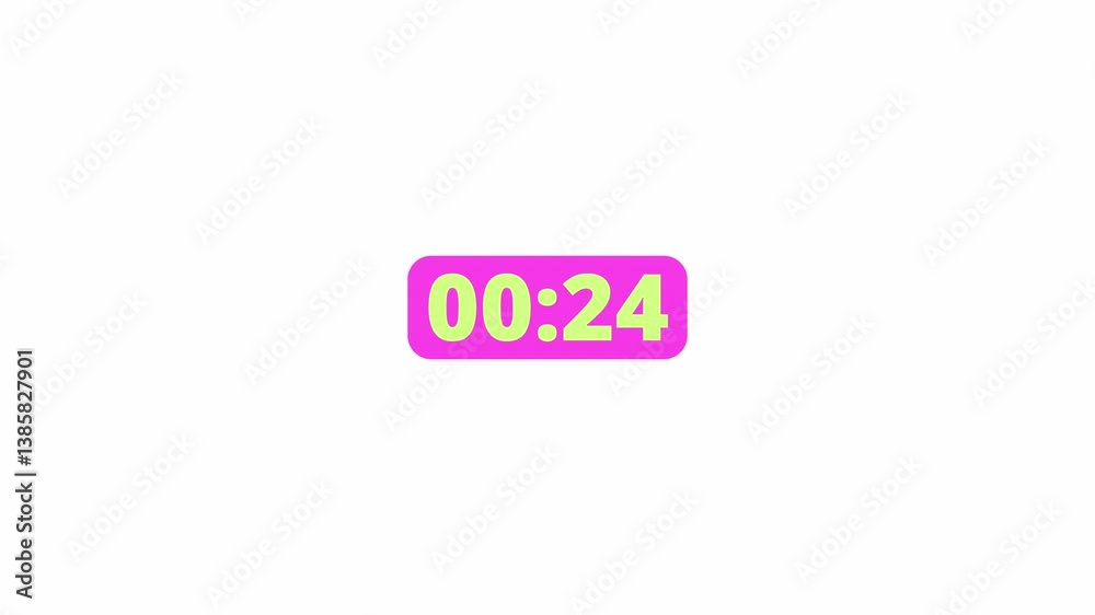 30 second countdown timer animation from 30 to 0 on a transparent background, countdown timer with alpha channel in 4k. 30 second countdown timer animation from 30 to 0 on a transparent background, countdown timer with alpha channel in 4k.