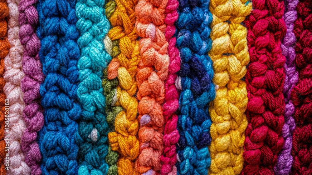 Delicate lace openworkin materials crochet textile for Background top view. Vibrant knitting natural soft fabric material texture close up
