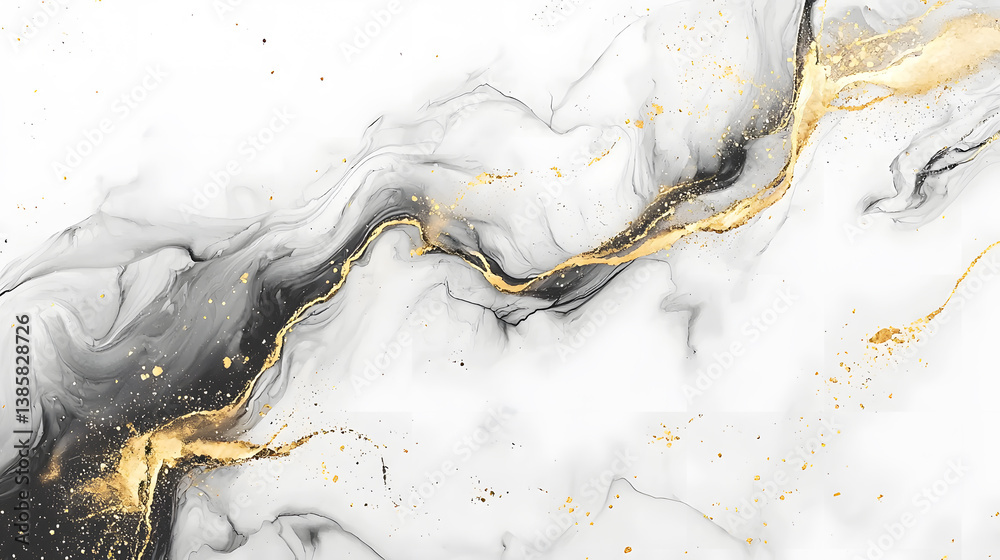 Obraz premium Abstract marble texture with gold veins