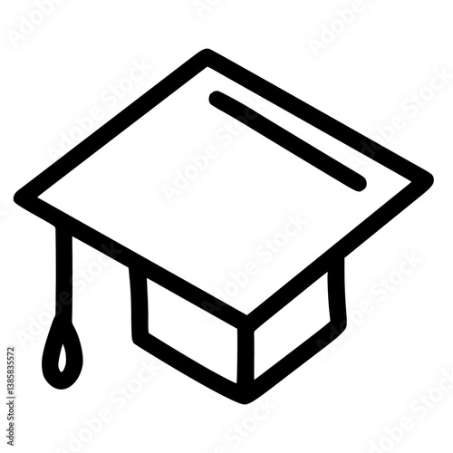 Graduation cap icon set. line and glyph version, student hat outline and filled vector sign. Academic cap full pictogram. Education symbol, logo  Different style icons. flat vector illustration. eps10