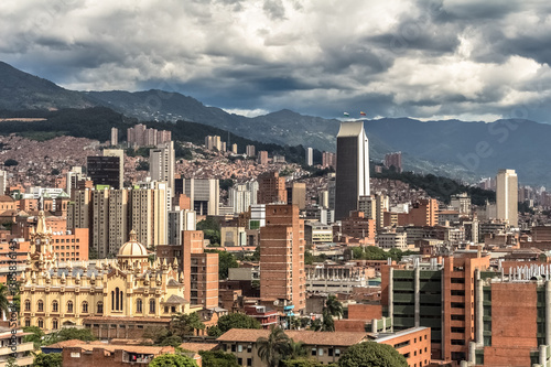 Wallpaper Mural panorama of Medellin, Antioquia, Colombia Torontodigital.ca