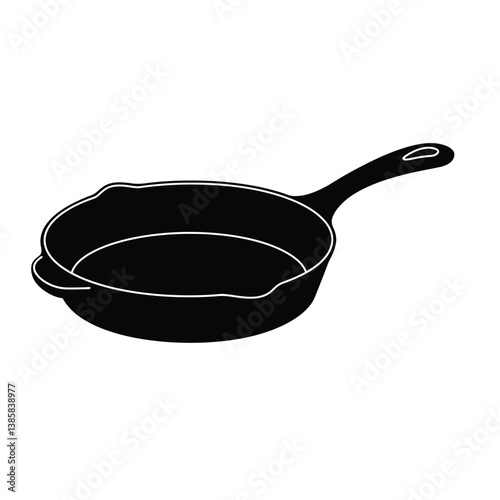 frying pan isolated on white
