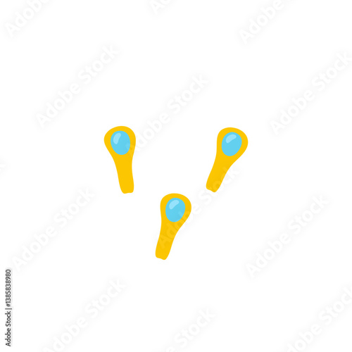 Bacteria Clostridium botulinum. Cartoon bacteria, biological microorganism. Microorganism flat vector illustration.