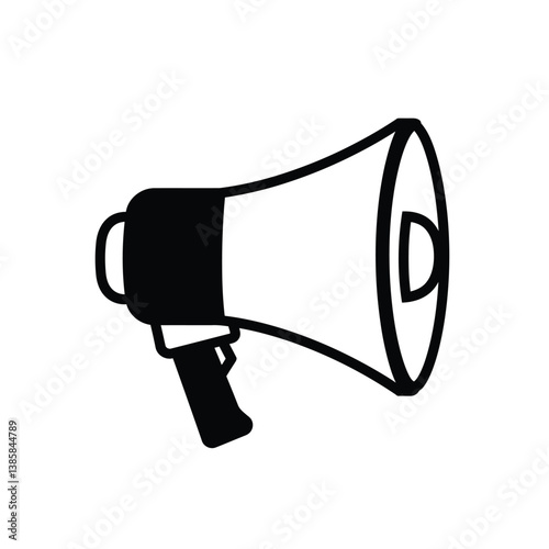 megaphone on white background