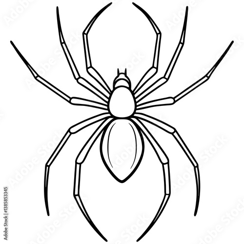 Sleek Brown Recluse Spider Vector Design