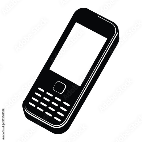mobile phone isolated on white