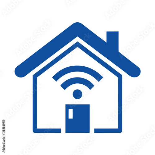 Smart Home Icon Wireless Home Security and Automation