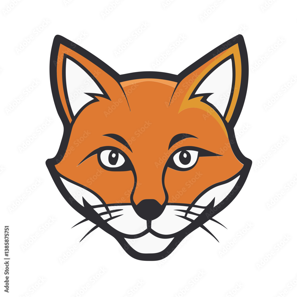 Obraz premium Animal Mascot logo on white background