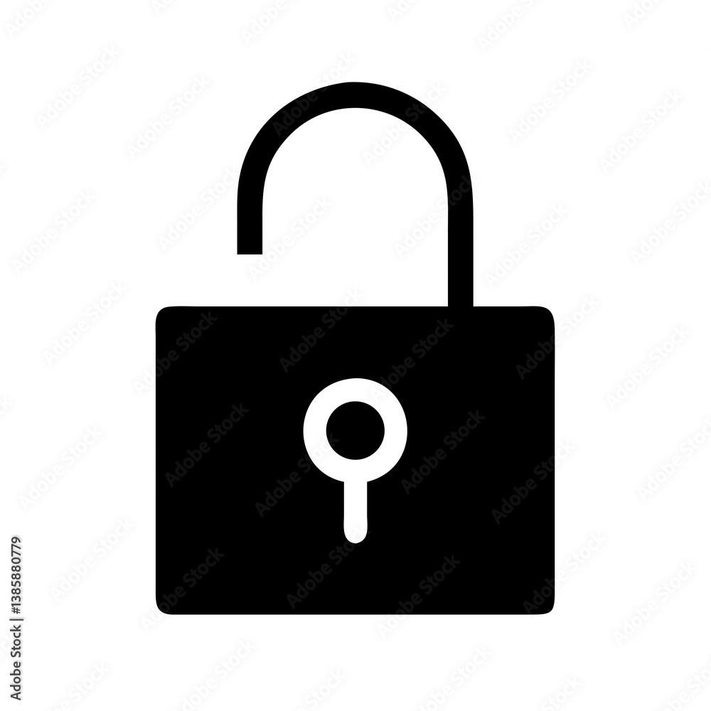 Unlocking Security An Open Padlock Icon Representing Access, Privacy, and Data Protection Unlocking Security An Open Padlock Icon Representing Access, Privacy, and Data Protection
