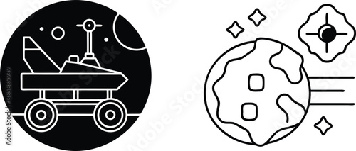 Space Exploration Rover on Mars, Asteroid Impact, Planetary Science