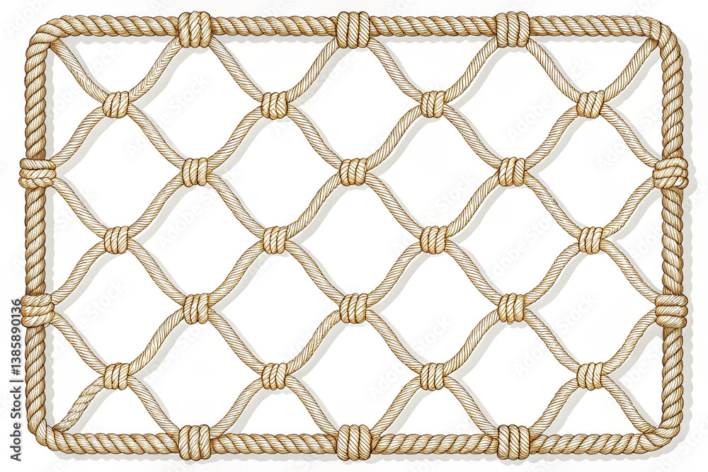 Fototapeta premium Hemp cord. Nets.