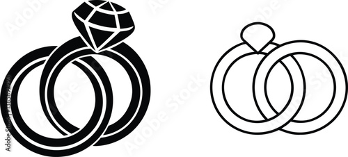 Wedding Rings Diamond Engagement Rings, Marriage Symbol, Love