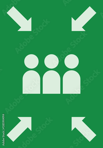 Assembly Point, Emergency Signboard, Evacuation Sign