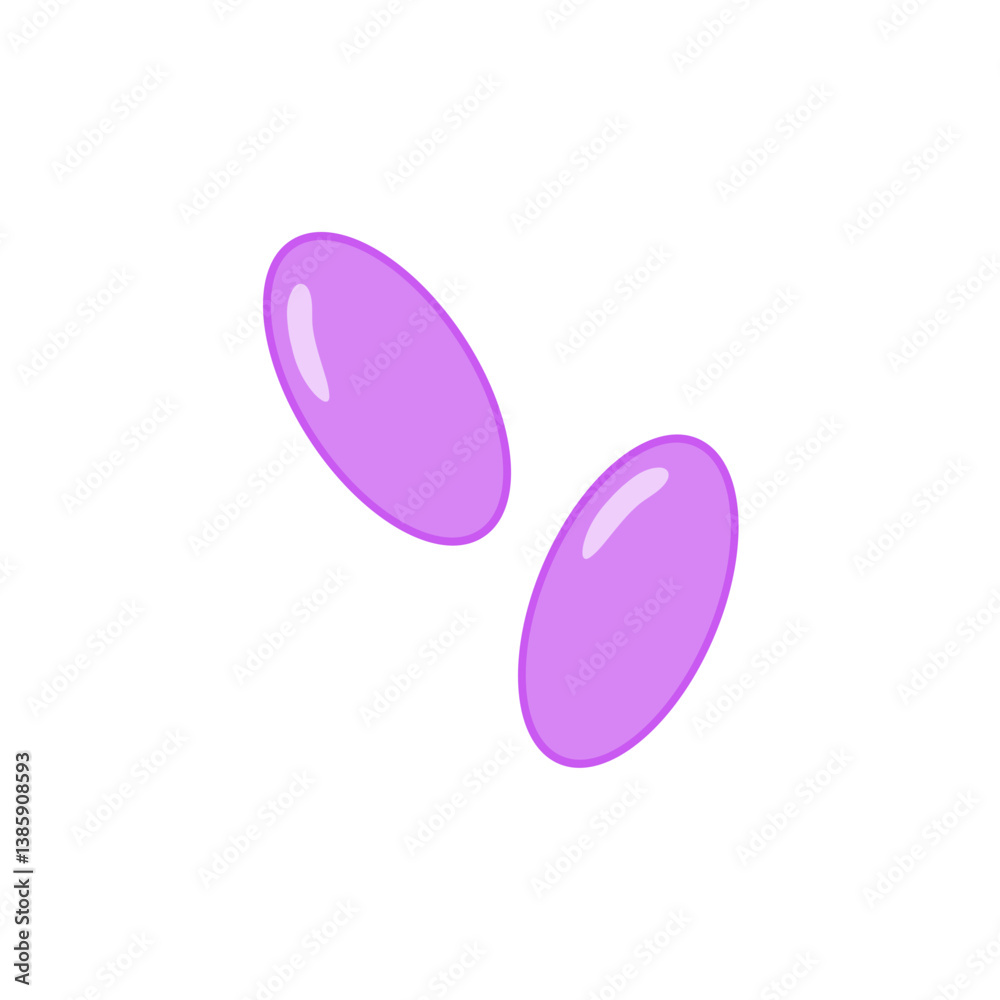 Coccobacillus bacteria. Science education vector illustration Coccobacillus bacteria. Science education vector illustration