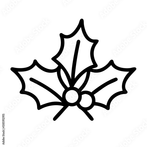 Wallpaper Mural Download christmas holly berry vector icon illustration for christmas decoration and winter holiday design Torontodigital.ca