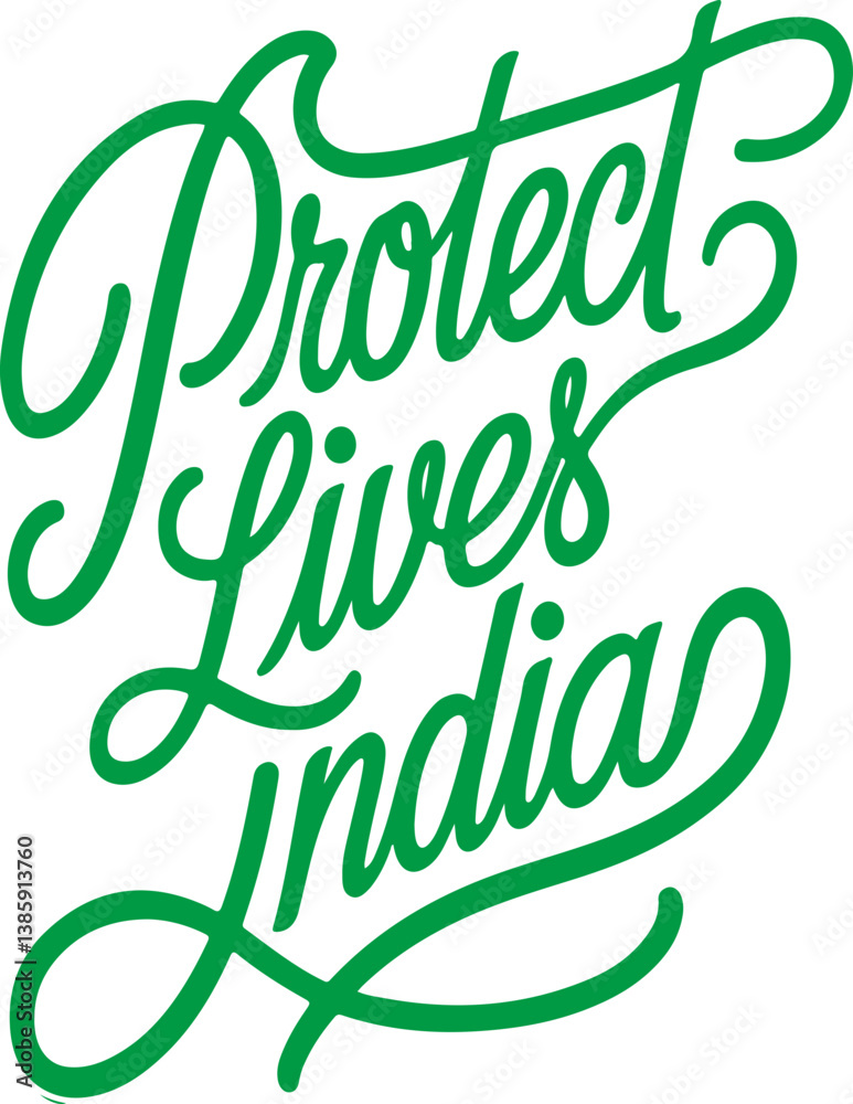 Fototapeta premium Protect Lives India.