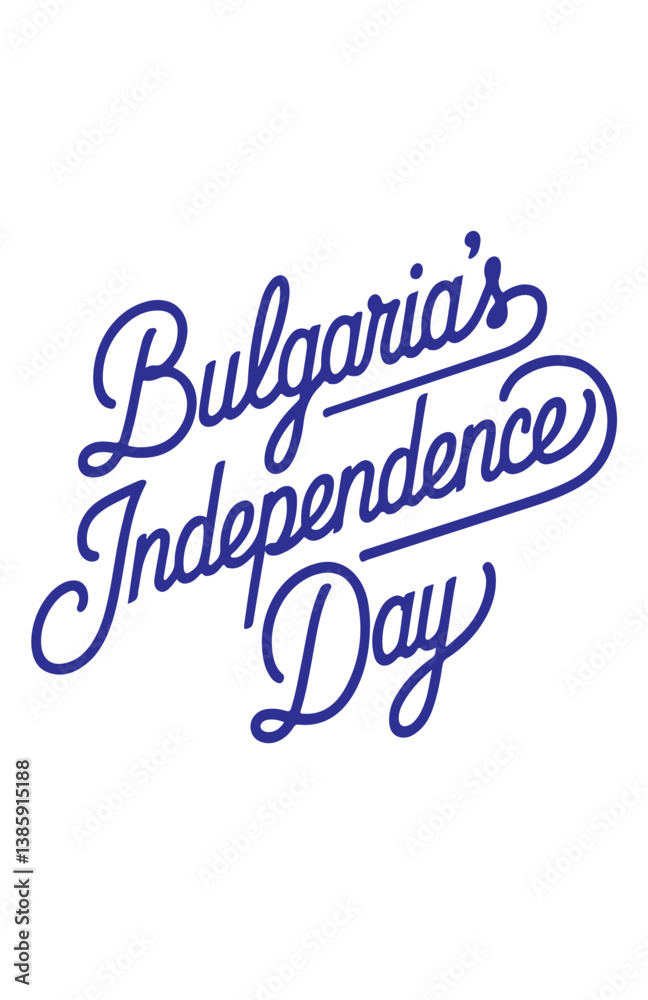 Obraz premium Bulgaria's Independence Day.