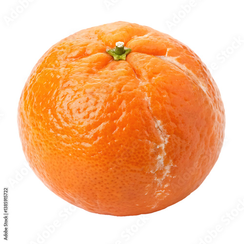  A whole tangelo isolated on a transparent background