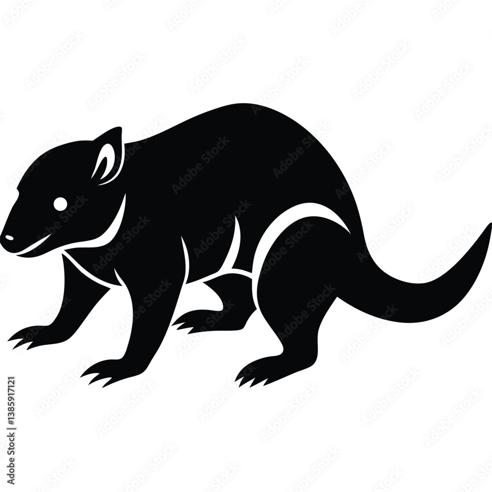 Adobe Vector illustration of zorilla isolated on white background.Illustrator Artwork Adobe Vector illustration of zorilla isolated on white background.Illustrator Artwork