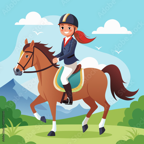 girl riding horse