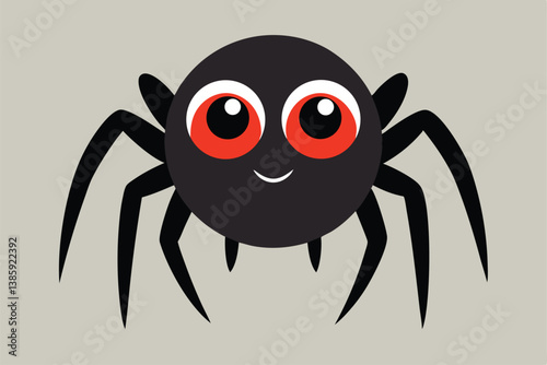 spider on white background