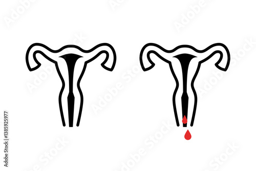 Female Reproductive System Icons